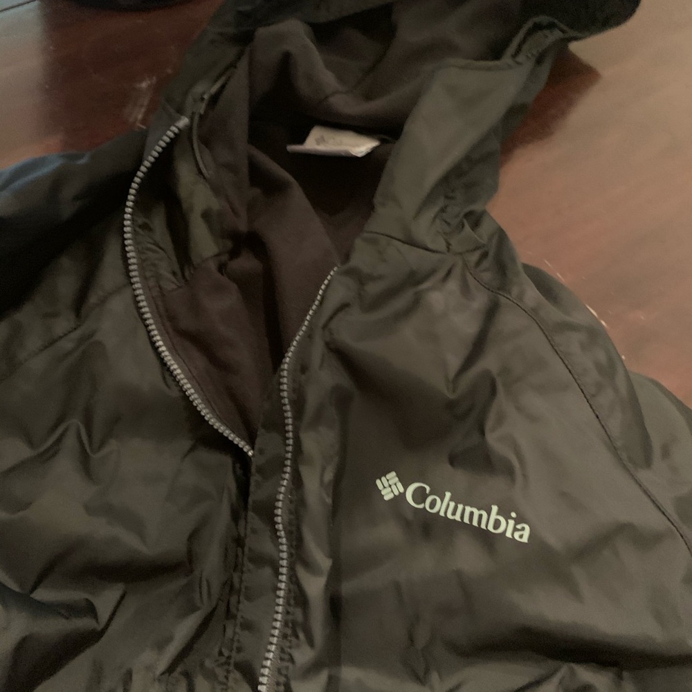 Black Columbia Thin Rain Jacket universal